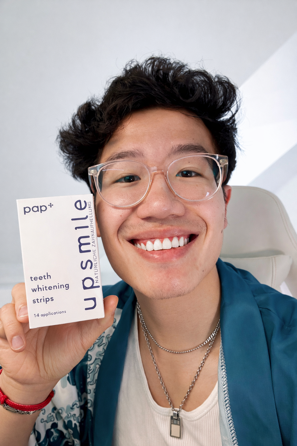 UpSmile PAP+ Teeth Whitening Strips zur schonenden Zahnaufhellung