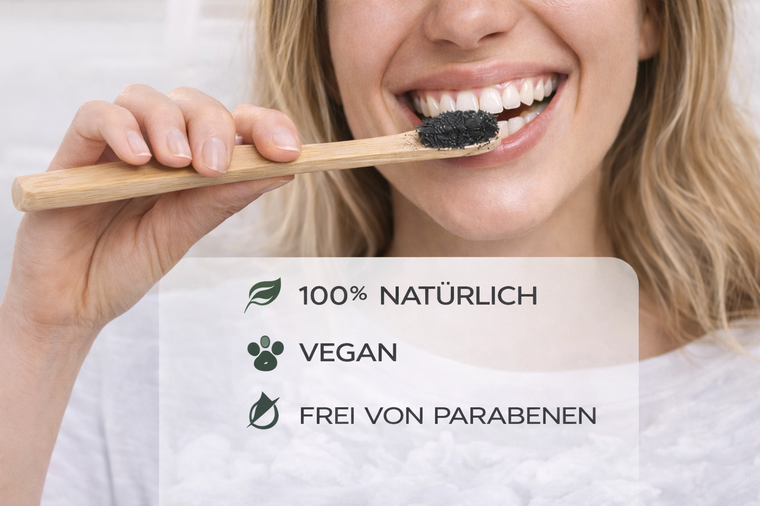 UpSmile Aktivkohle zur natürlichen Zahnaufhellung